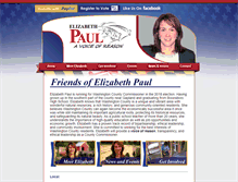 Tablet Screenshot of friendsofelizabethpaul.com